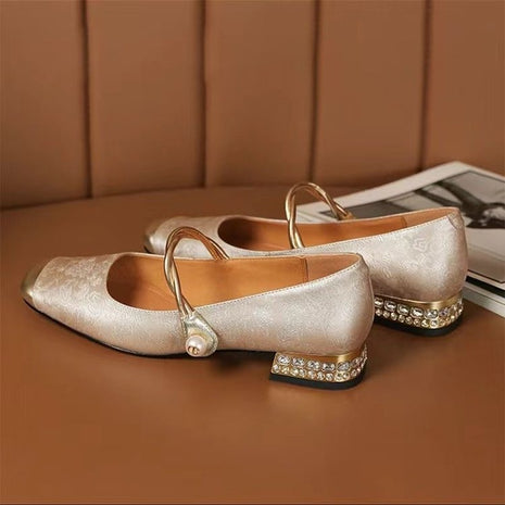 New Retro Easy Matching French Low-cut Heels