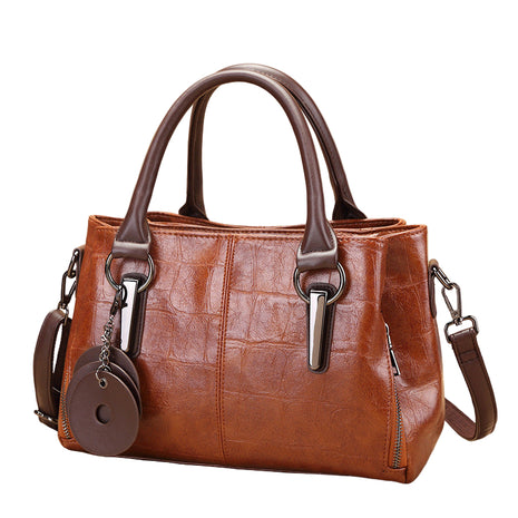 New Retro Contrasting Color Large Capacity Bag