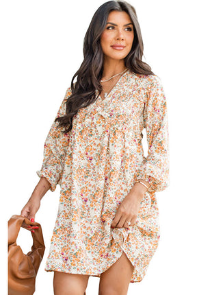 Vacation Style Flower Dress