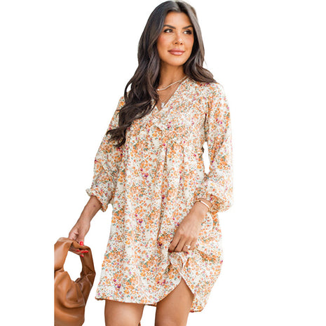 Vacation Style Flower Dress