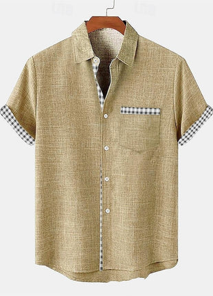 Ocean Fish Pattern Lapel Loose Casual Short Sleeve