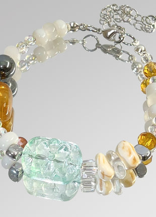 White Dunhuang Desert Sun Mountain Bracelet