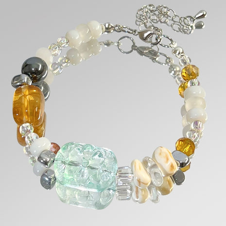 White Dunhuang Desert Sun Mountain Bracelet