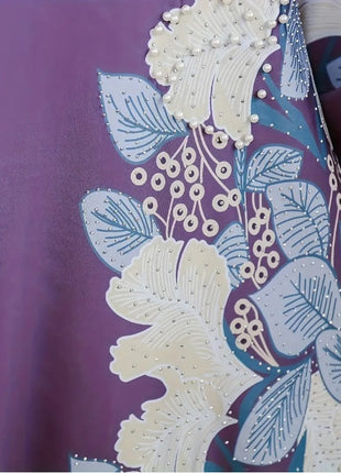 Elegant Floral Long Sleeve Dress