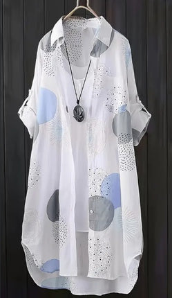 Summer Casual Button-Up Lapel Durable Thigh-Length Cardigan