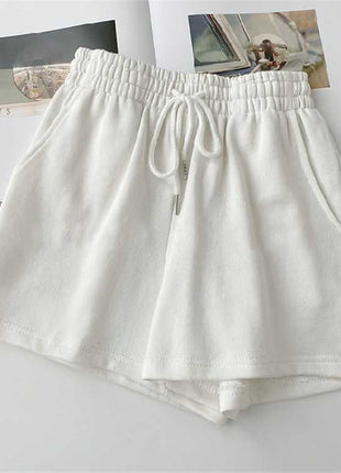 High Waist Loose Thin Versatile Wide Leg A-line Short