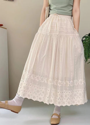 French Sweet A- Line High Waist Slimming Skirt