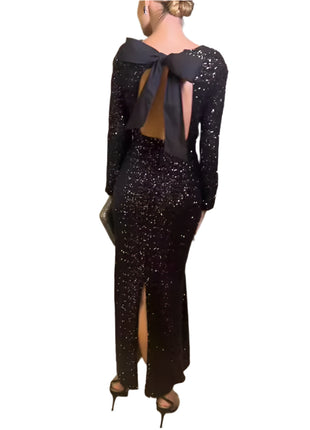 Backless Sequined Dress