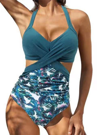 Cross Midriff Outfit Sexy Swimsuit