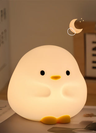 Cute Duck Silicone LED Night Lamp Touch Sensor