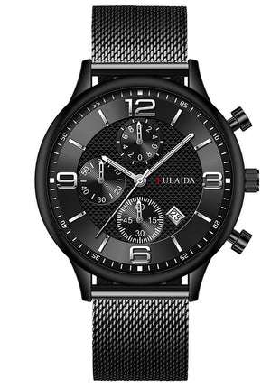 Mesh Strap Calendar Quartz Watch