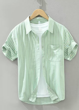 Summer Japanese Tie-dye Printed Short-sleeved Shirt