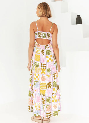 Stylish Back Cutout Sling Dress