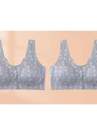 Seamless Front Buckle Underwear Plus Size Bra