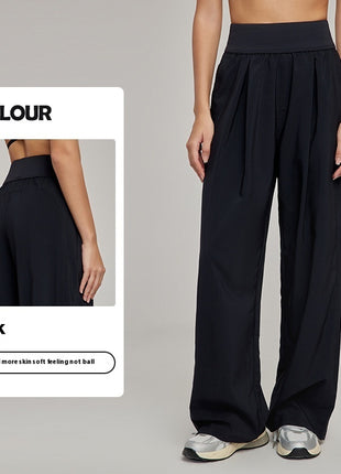 High Waist Loose Slimming Breathable Sports Trousers