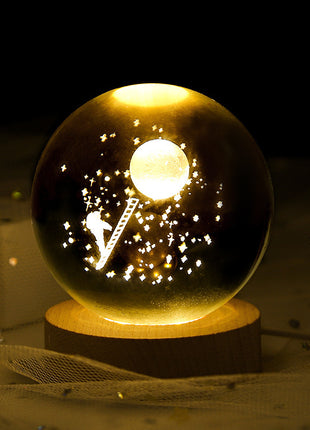 Crystal Ball Small Night Lamp Projection