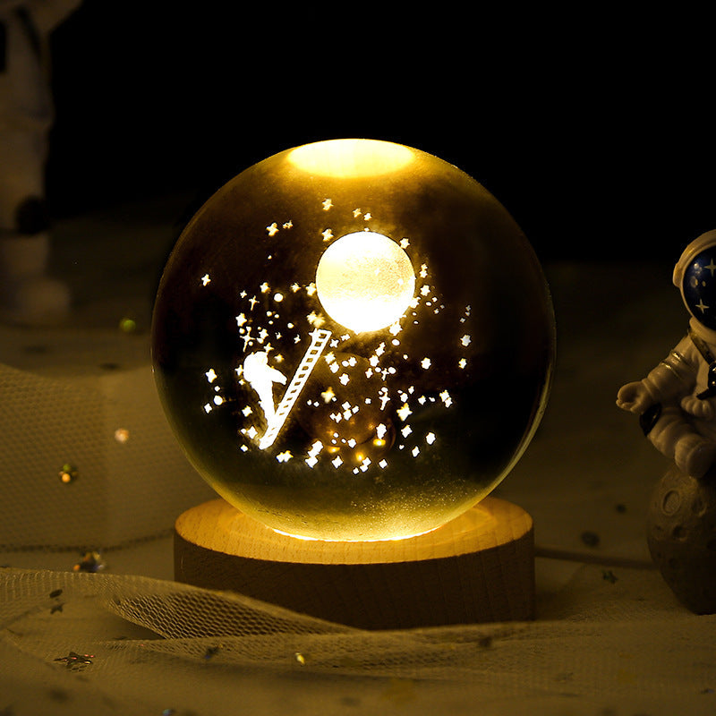 Crystal Ball Small Night Lamp Projection