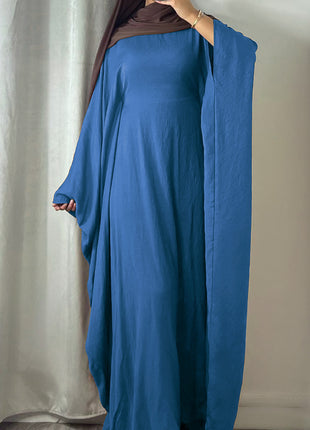 Waist-tight Batwing Sleeve Abaya