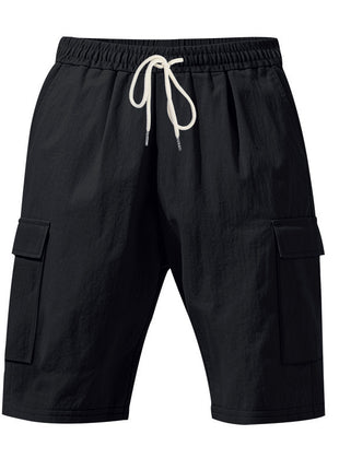 Men's Air-permeable Beachwear Linen Loose Multi-pocket Casual Shorts