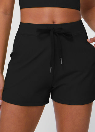 Drawstring Quick-drying Yoga Shorts