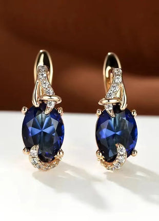 Finely Inlaid Stud Earrings