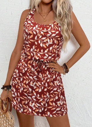 Tie-Up Sleeveless Summer Holiday Dress