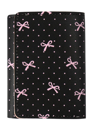 Leather Butterfly Tri-fold Wallet