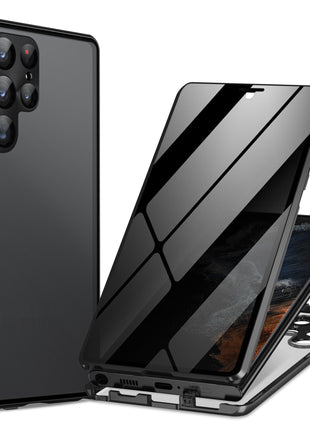 Samsung S 21/22/24 Double-Side Metal Magnetic Phone Case