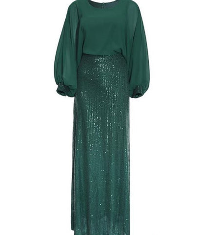 Plus Sizes Beads Chiffon Evening Dress