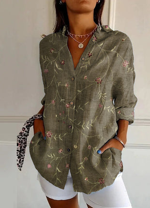 Long-sleeve Printed 3D Top