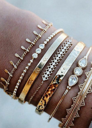 Diamond Bracelet Set Of 7 Pieces