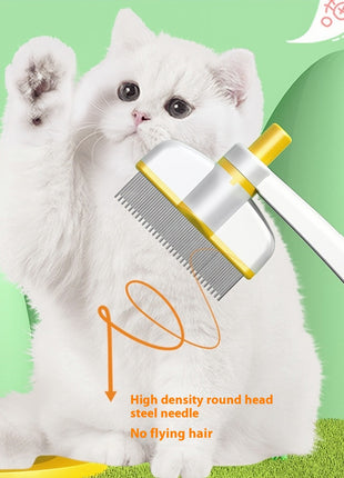 Self-Cleaning Flea Removal Magic Pet Brush for Cats & Dogs