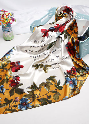 High-end Versatile Vintage Printed Workplace Scarf