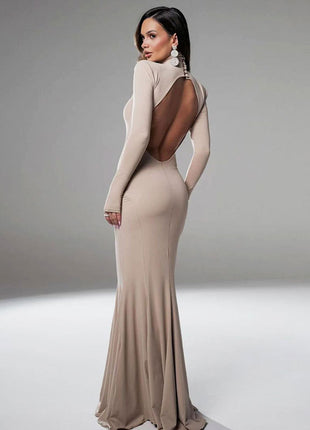 Skinny Hip Backless Party Dress
