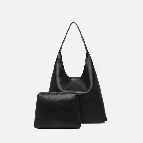 Casual Faux Leather Tote Bag