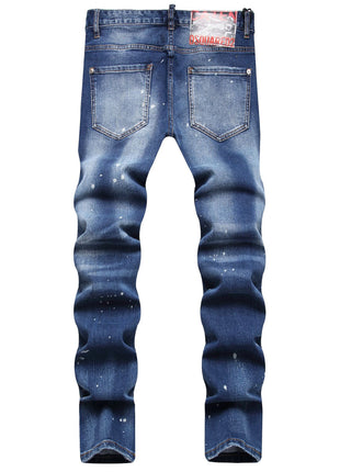 Ripped Ornaments Jeans