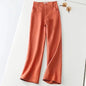 Summer Cotton Linen Wide Leg Pants