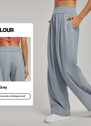High Waist Loose Slimming Breathable Sports Trousers