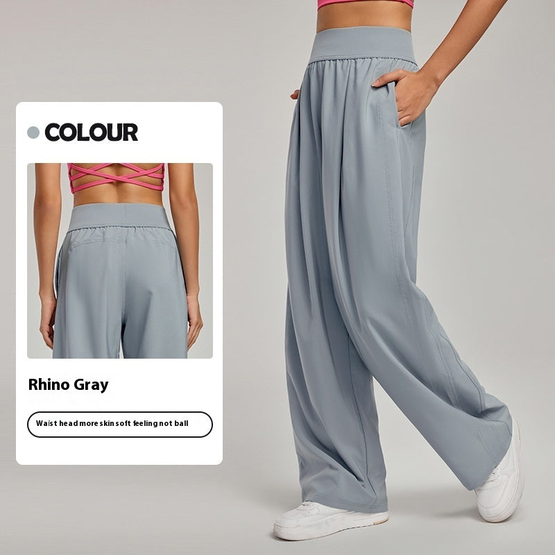 High Waist Slimming Sports Trousers Breathable Loose