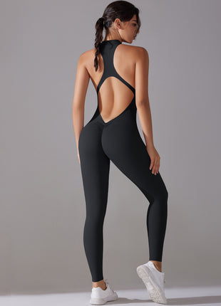 Solid Beauty-back Long Pants Yoga Fitness Running Dance Slim Bodysuit Women Sports Clothing