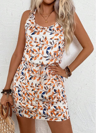 Tie-Up Sleeveless Summer Holiday Dress