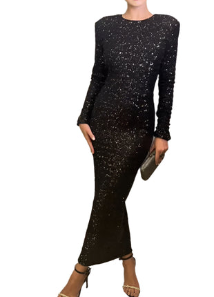 Backless Sequined Dress