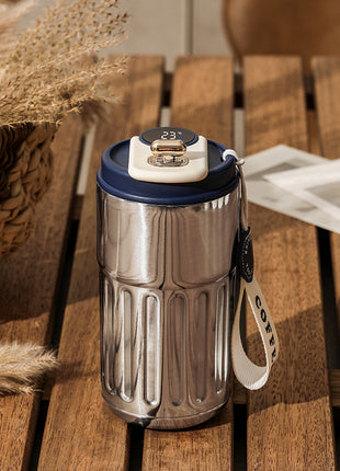 Smart Digital Thermal Bottle – Stainless Steel Insulated Coffee Mug (450ml)
