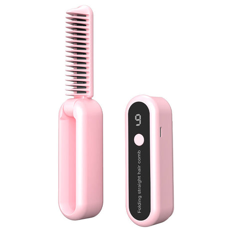 Straight Comb Hair Straightener – Wireless, Portable &amp; Anti-Frizz Magic Brush