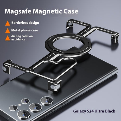 Samsung S24 Metal Drop-resistant Frameless Magnetic Bracket