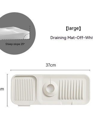 Faucet Silicone Mat Anti-splash with Drain