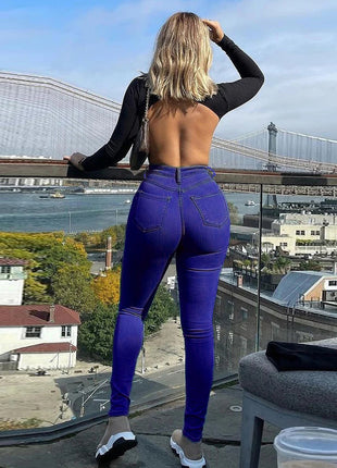 Pencil Pants Stretch Jeans