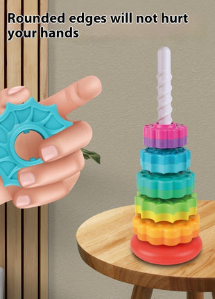 Rotating Tower Toy Baby Early Education Intellectual Development Intelligence Ferrule