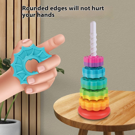 Rotating Tower Toy Baby Early Education Intellectual Development Intelligence Ferrule