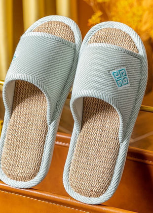 Linen Non-slip Home Slippers